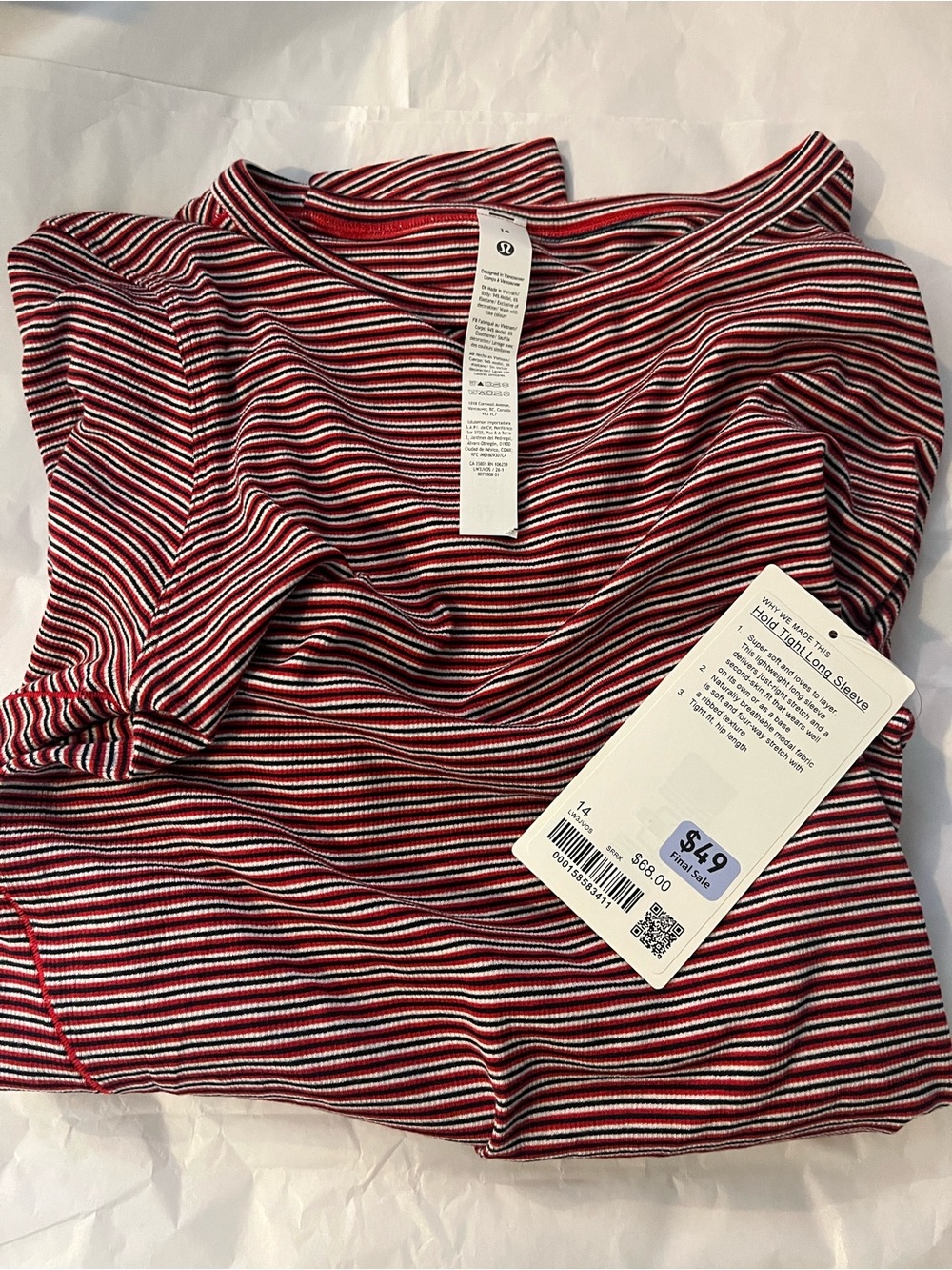 lululemon hold tight long sleeve shirt